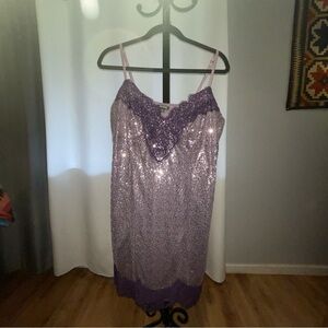 Wild Fable Purple Lace Chemise